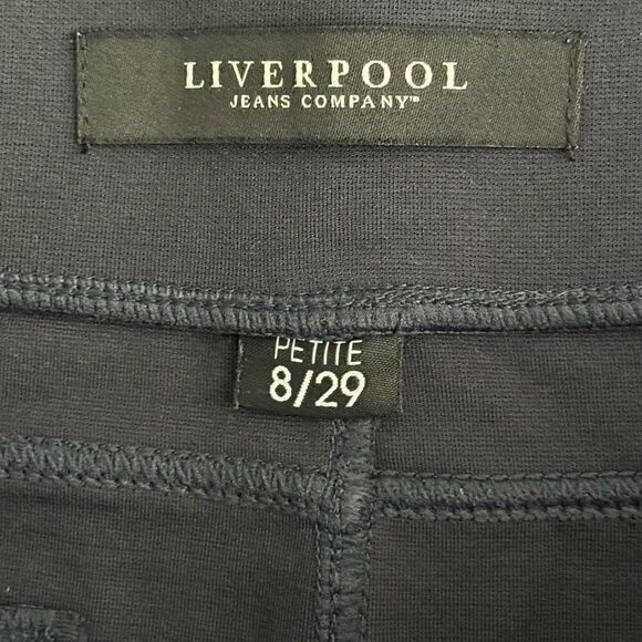 Liverpool Navy Blue Mini Ponte Skirt - US 8P - Picture 7 of 9